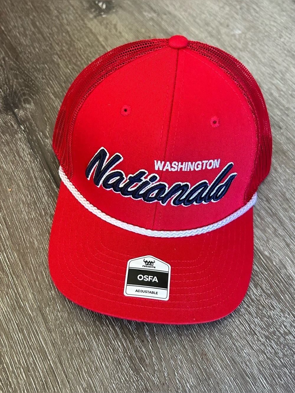 NWT Red MBL Washington Nationals Baseball Cap Hat